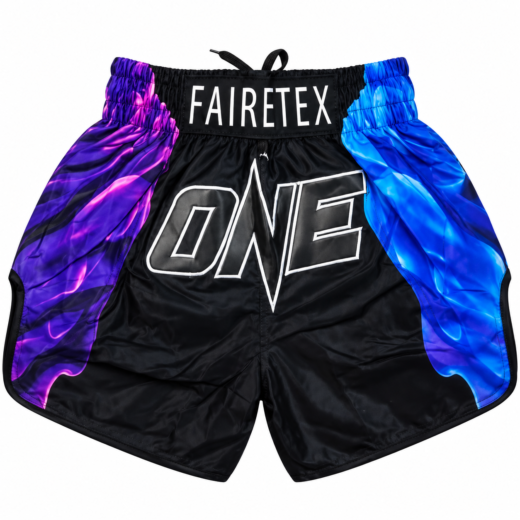 Short Muay Thaï Fairtex ONE Bleu & Violet